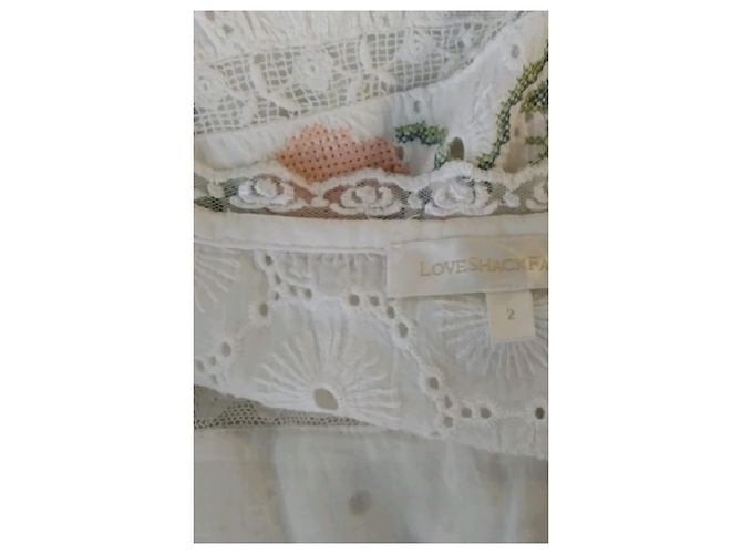 Autre Marque Vestido LoveShackFancy de algodão branco - vista 7