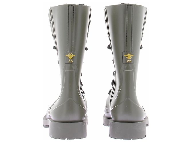 Botas Christian Dior de goma caqui - vista 7