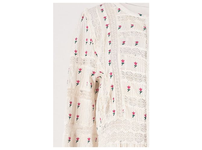 Autre Marque Vestido de algodón blanco LOVE SHACK FANCY - vista 3