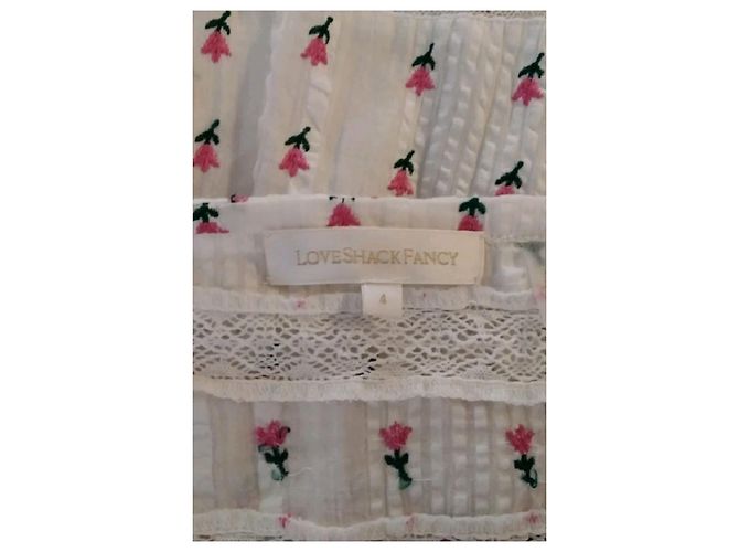 Autre Marque Vestido de algodón blanco LOVE SHACK FANCY - vista 7