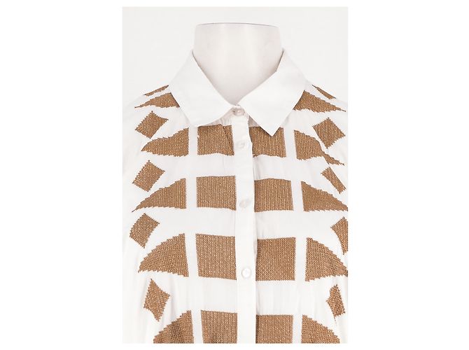 Autre Marque Vestido de algodón blanco GOA - vista 2