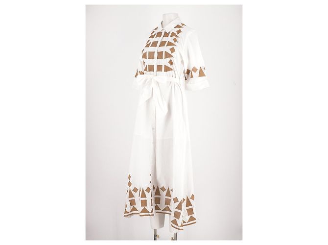Autre Marque Vestido de algodón blanco GOA - vista 4