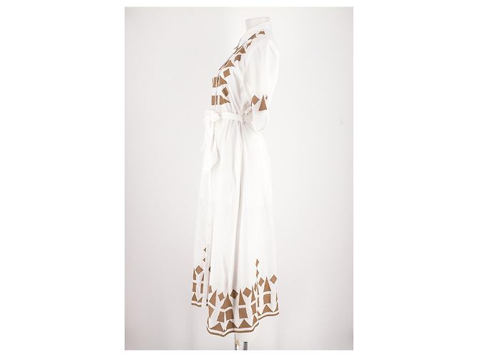 Autre Marque Vestido de algodón blanco GOA - vista 5