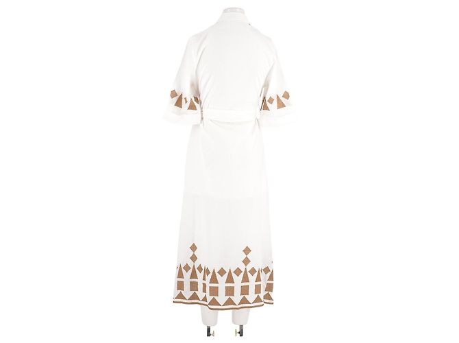 Autre Marque Vestido de algodón blanco GOA - vista 6