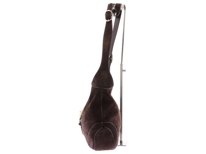 Borsa a tracolla Gucci Jackie 1961 Marrone - vista 4