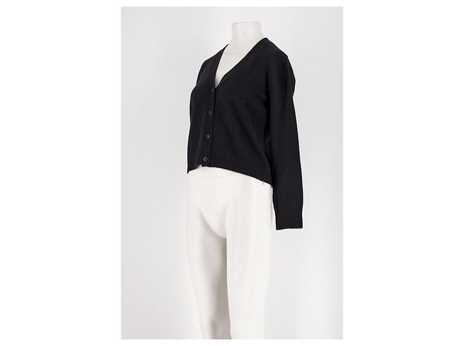 Autre Marque FROM FUTURE Kaschmir Cardigan schwarz - Ansicht 4
