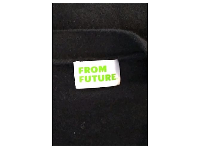 Autre Marque FROM FUTURE Kaschmir Cardigan schwarz - Ansicht 7
