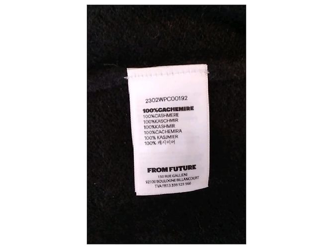 Autre Marque FROM FUTURE Kaschmir Cardigan schwarz - Ansicht 8