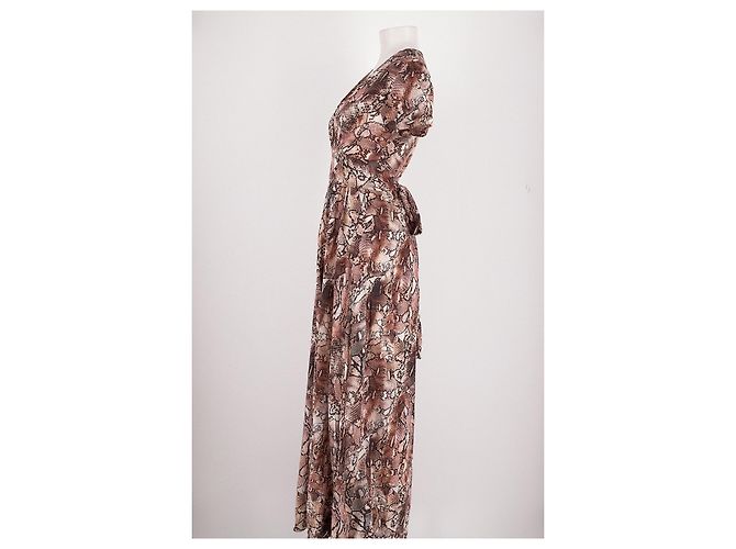 Abito maxi Melissa Odabash marrone in viscosa - vista 5