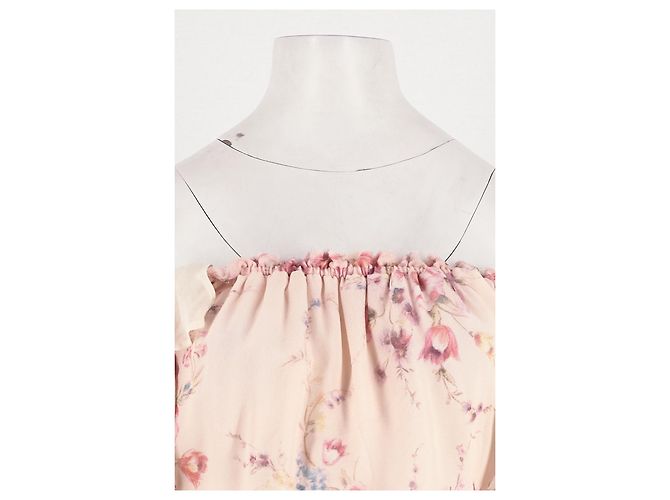 Autre Marque Love Shack Fancy Seidenkleid Rosa Pink - Ansicht 2