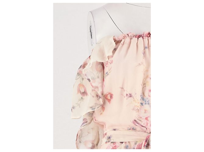 Autre Marque Love Shack Fancy Seidenkleid Rosa Pink - Ansicht 3