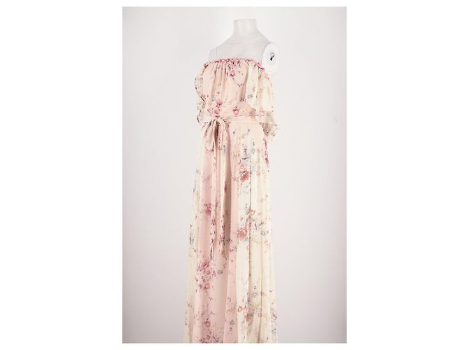 Autre Marque Love Shack Fancy Seidenkleid Rosa Pink - Ansicht 4