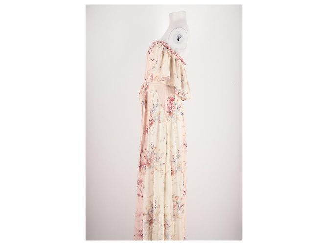 Autre Marque Love Shack Fancy Seidenkleid Rosa Pink - Ansicht 5