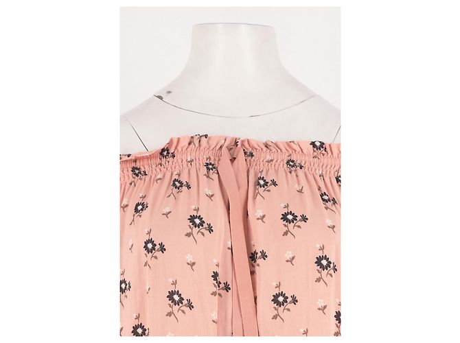 Autre Marque Top folgado de viscose rosa - vista 2