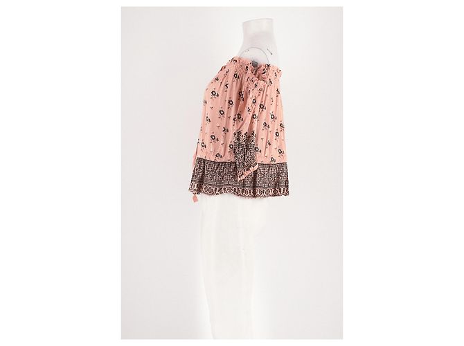 Autre Marque Top folgado de viscose rosa - vista 5