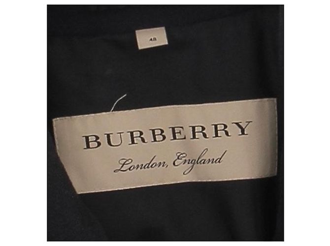Burberry Navy Blue Wool Coat - view 6