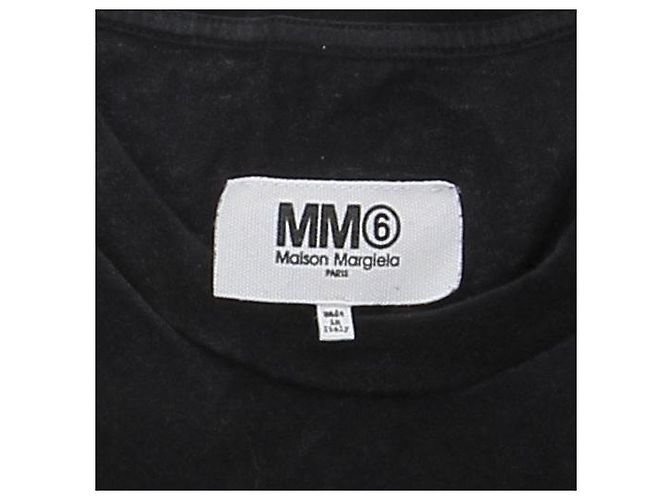 Mm6 Schwarzes T-Shirt aus Baumwolle - Ansicht 5