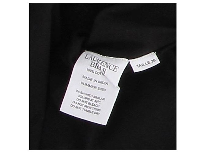 Laurence Bras Camiseta negra asimétrica Negro - vista 5