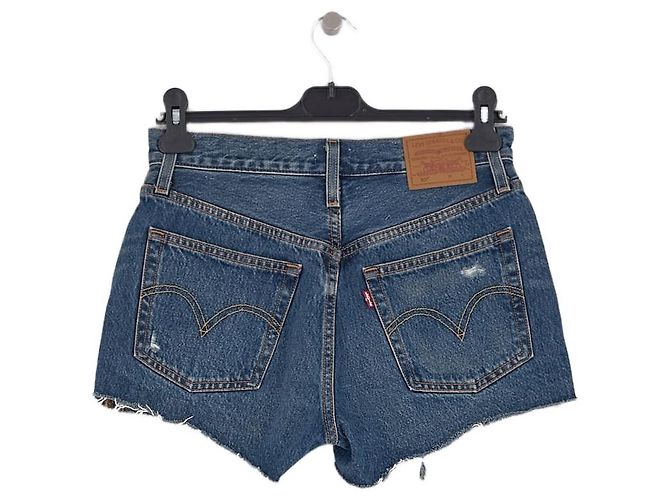 Levi's Blaue Baumwollshorts Größe 27 - Ansicht 2