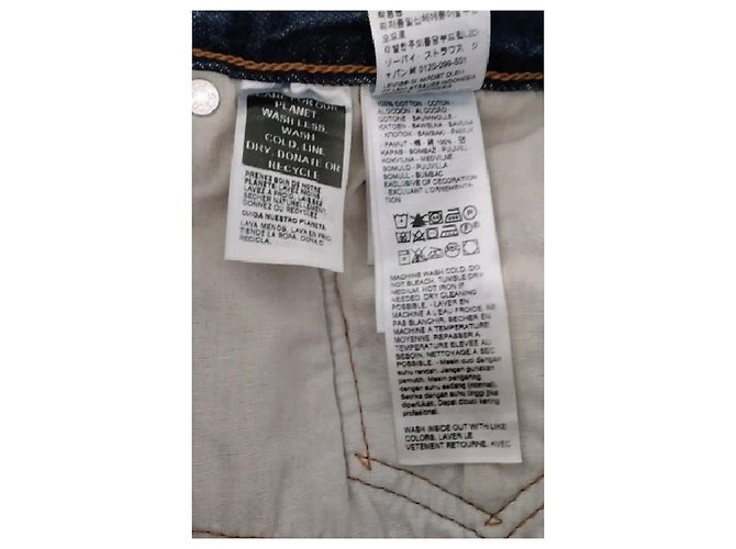 Levi's Blaue Baumwollshorts Größe 27 - Ansicht 6