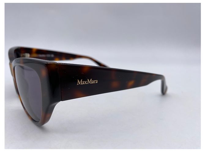 Occhiali da sole Max Mara Marroni Tartarugati Marrone - vista 2