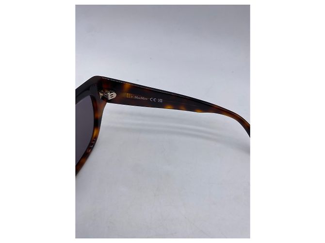 Occhiali da sole Max Mara Marroni Tartarugati Marrone - vista 3