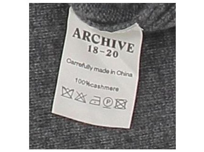 Autre Marque Grauer Kaschmirpullover - Ansicht 6