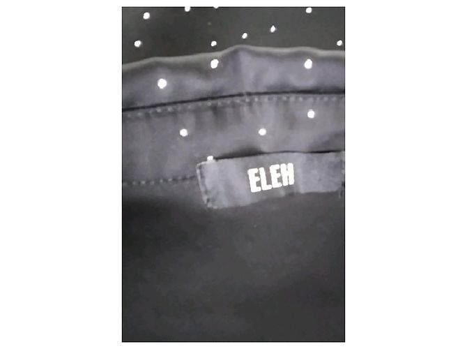 Autre Marque Camisa reta preta ELEH Preto - vista 7
