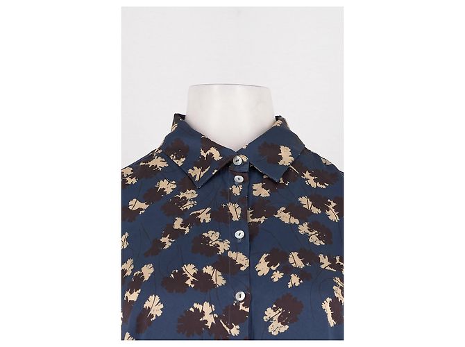 Autre Marque Camicia in seta blu ASCENO - vista 2