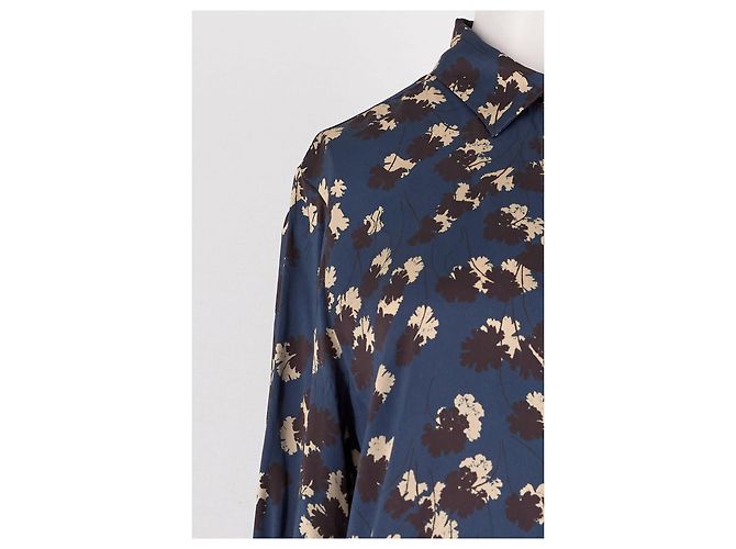 Autre Marque Camicia in seta blu ASCENO - vista 3