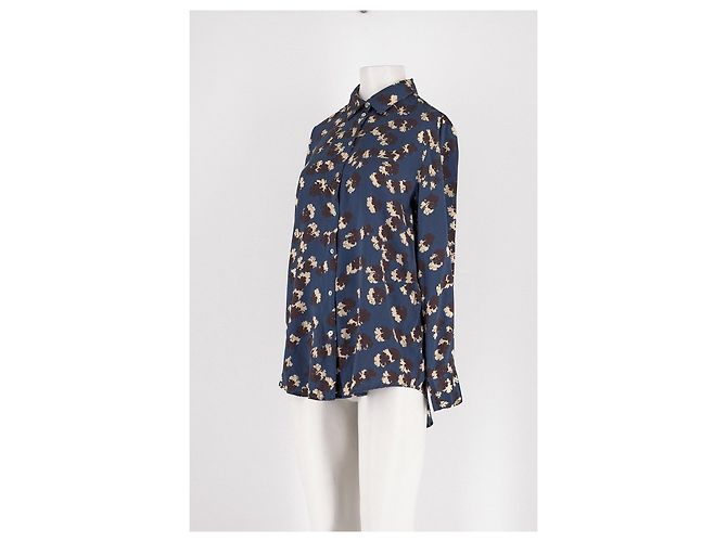 Autre Marque Camicia in seta blu ASCENO - vista 4