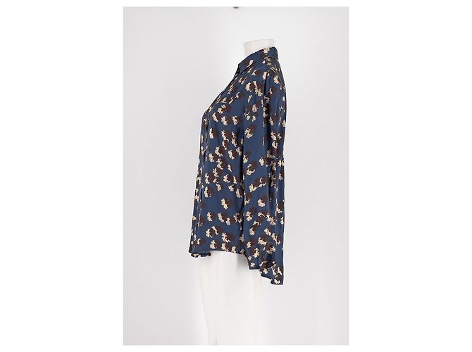 Autre Marque Camicia in seta blu ASCENO - vista 5