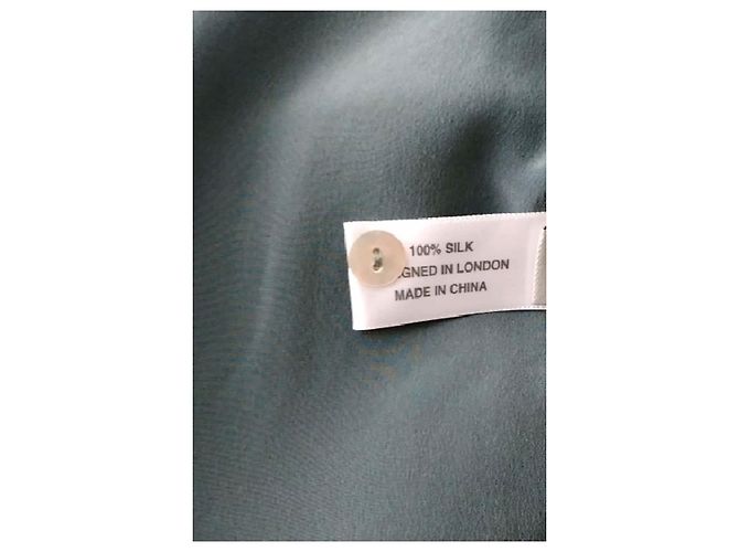 Autre Marque Camisa de seda azul ASCENO - vista 8