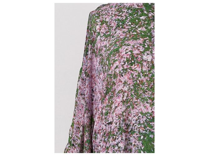 Autre Marque Vestido de seda verde Natasha Zinko - vista 3