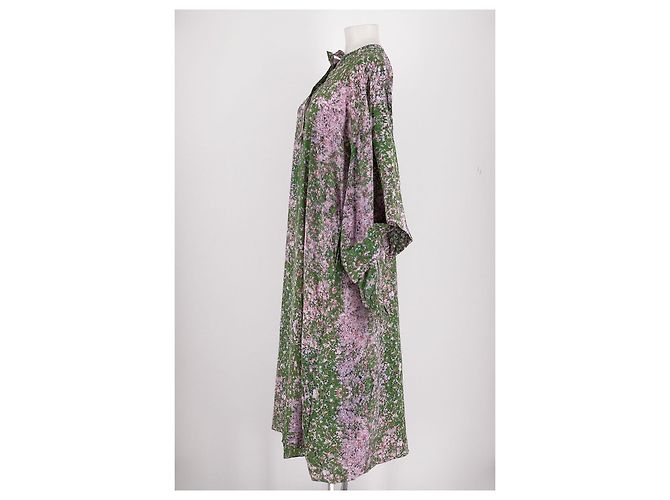 Autre Marque Vestido de seda verde Natasha Zinko - vista 5