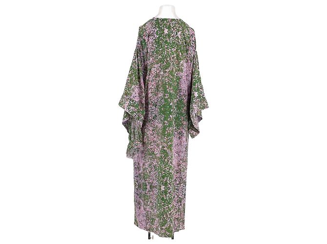 Autre Marque Vestido de seda verde Natasha Zinko - vista 6