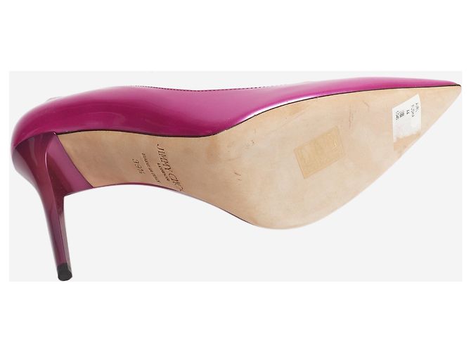 Jimmy Choo Décolleté a punta in vernice fucsia - size EU 39.5 Rosa - vista 4
