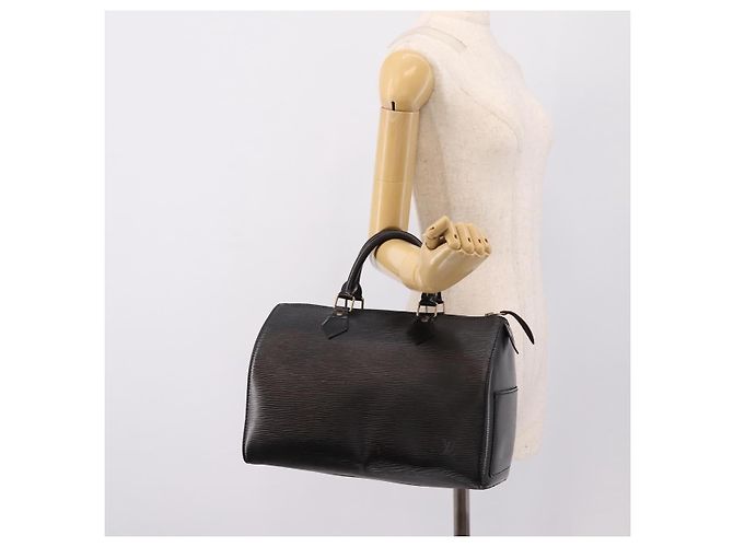 LOUIS VUITTON Epi Speedy 35 Hand Bag Noir Black M42992 LV - vista 21