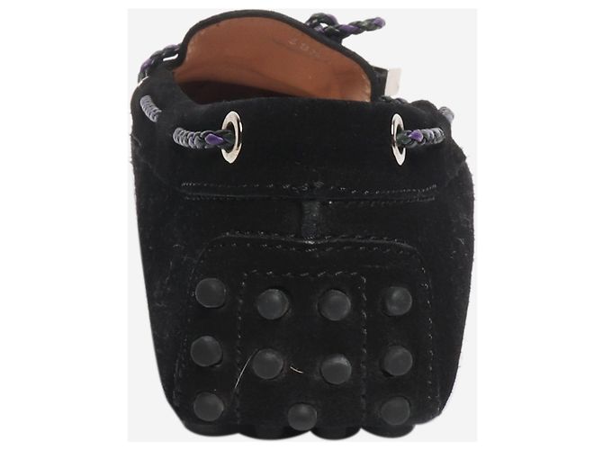 Tod's Gommino Loafer aus schwarzem Wildleder - Größe EU 38.5 (UK 5.5) - Ansicht 3