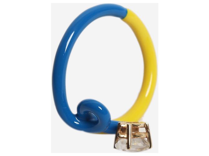 Autre Marque Anello rampicante blu e giallo - vista 3