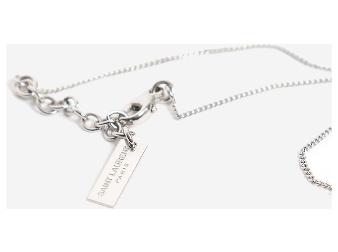 Autre Marque Bracciale a catena YSL argento Porpora - vista 4
