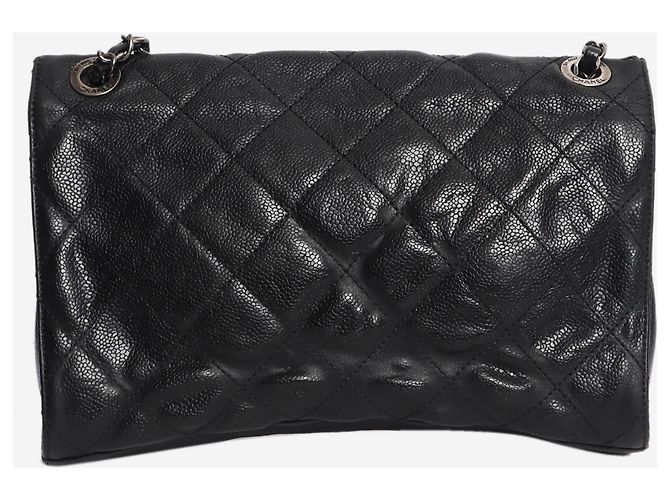 Chanel Borsa a tracolla CC Crave in pelle caviar matelassé nera 2013 Nero - vista 3