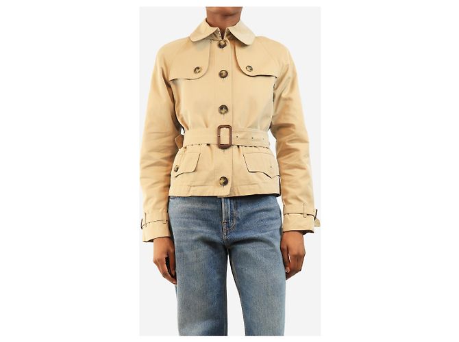 Burberry Kurze taillierte Jacke in Neutral - size XS - Ansicht 3