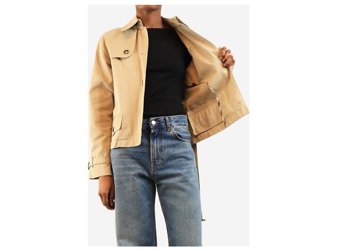 Burberry Kurze taillierte Jacke in Neutral - size XS - Ansicht 4
