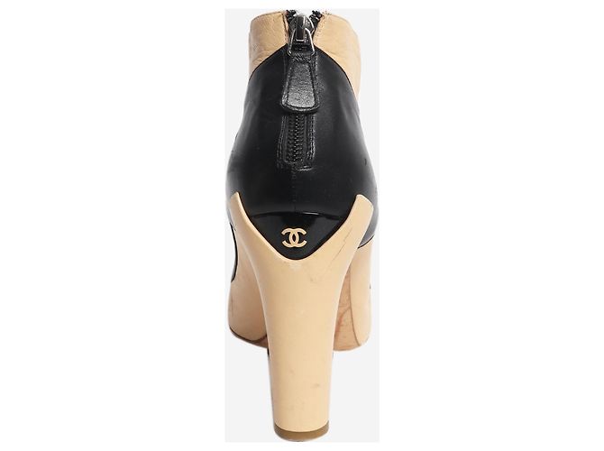 Chanel Multicolour tri-colour ankle boots - size EU 39.5 Multiple colors - view 4