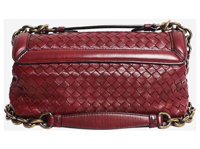 Knot Bottega Veneta Borsa a tracolla con nodo Olimpia Burgundy Rosso - vista 4