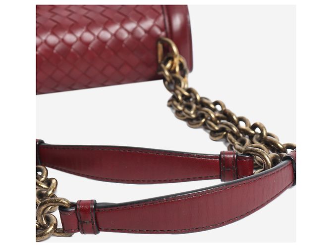Knot Bottega Veneta Borsa a tracolla con nodo Olimpia Burgundy Rosso - vista 7