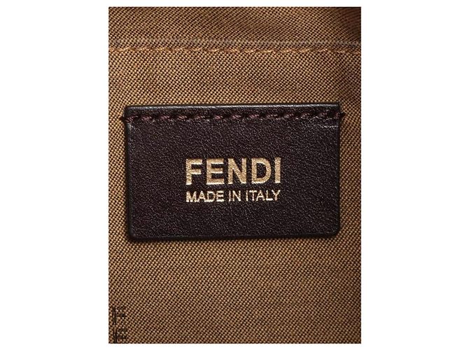 Fendi Bolso de hombro de leopardo marrón Castaño - vista 11
