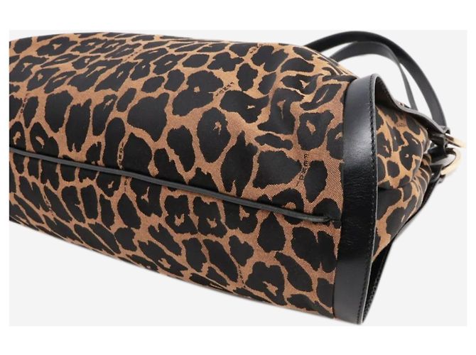 Fendi Bolso de hombro de leopardo marrón Castaño - vista 3