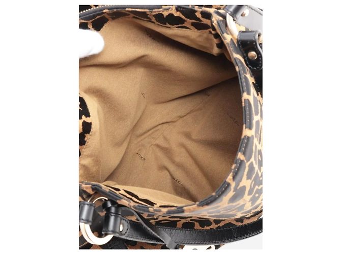 Fendi Bolso de hombro de leopardo marrón Castaño - vista 7